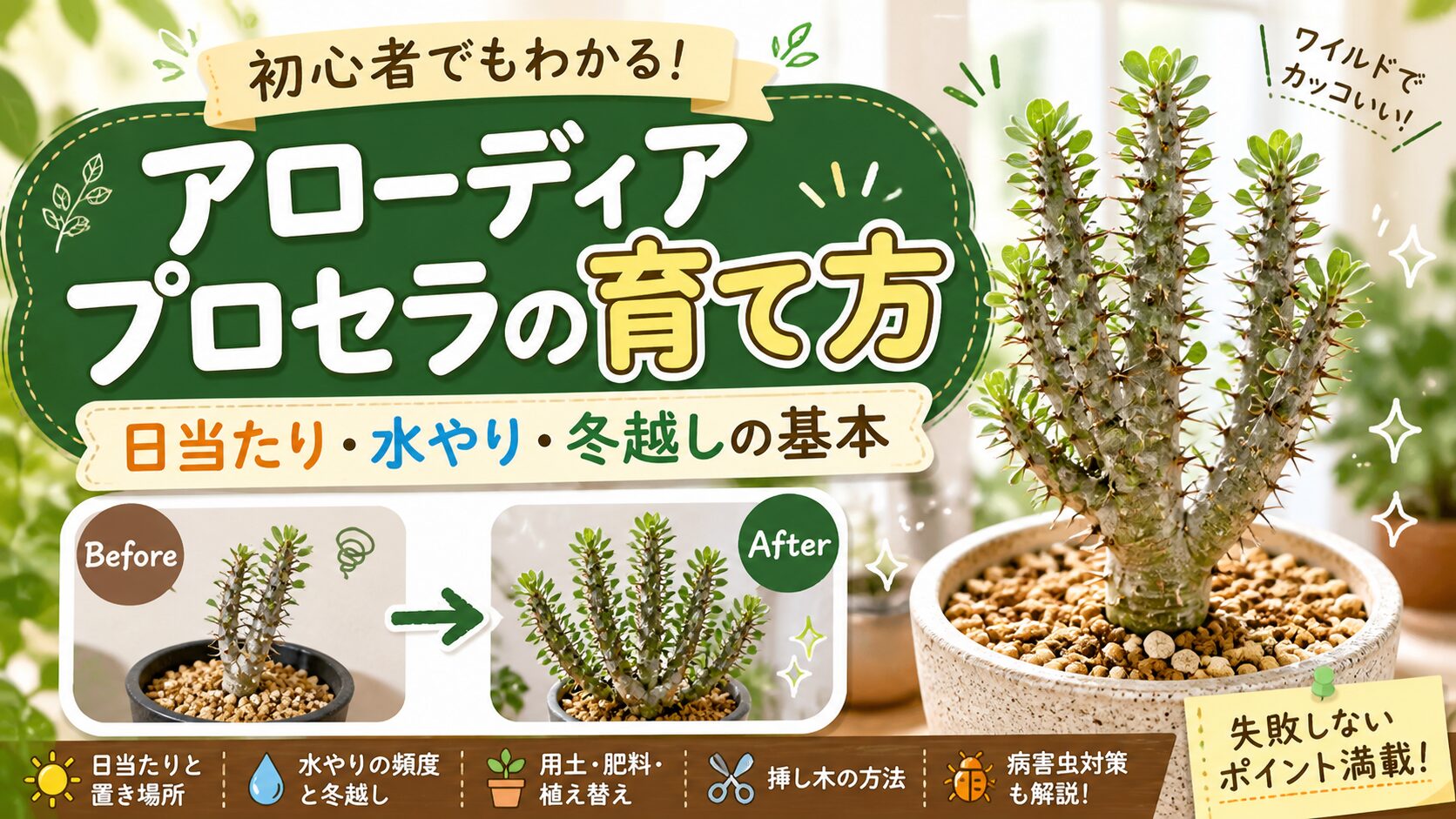 アローディアプロセラの育て方完全版｜失敗しない管理の基本 | 植物暮らし