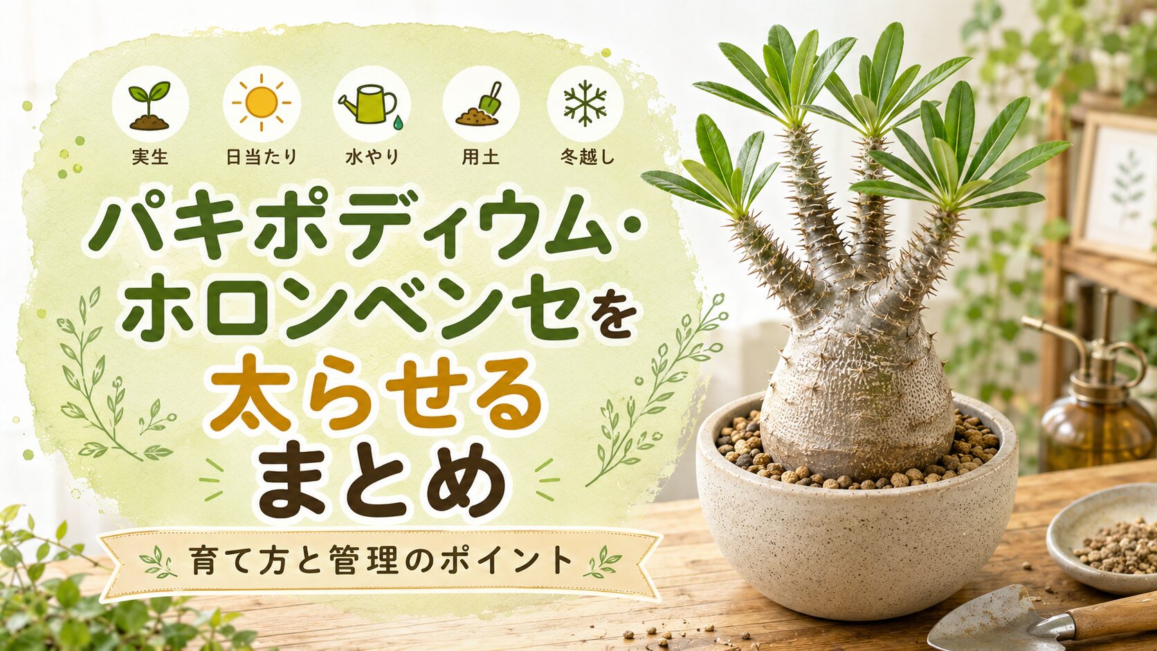 パキポディウム・ホロンベンセを太らせる育て方と管理のまとめ